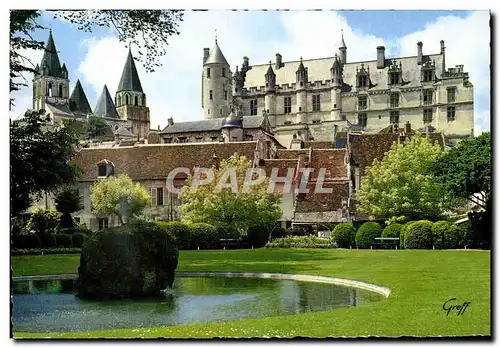 Cartes postales moderne Loches En Touraine Le Chateau et la Collegiale