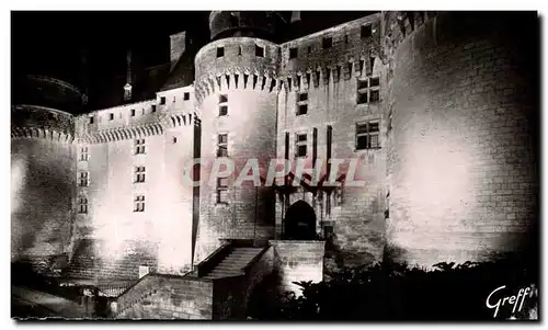 Cartes postales moderne En Touraine langeais Le Chateau illumine Ralisation Compagnie des lampes