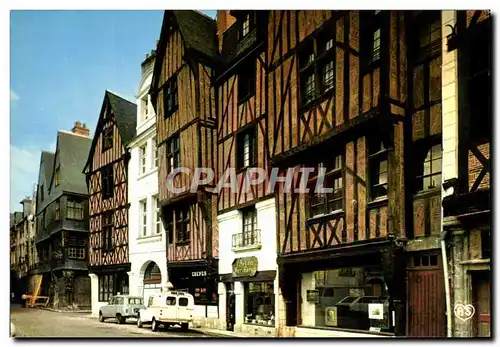 Cartes postales moderne Tours Vieilles maisons place Plumereau