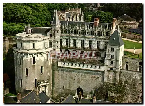 Cartes postales moderne Chateaux De la Loire Amboise La facade et la Tour des minimes