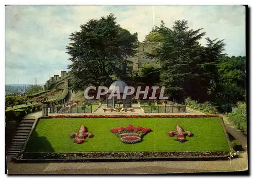 Cartes postales moderne Couleurs Et Lumiere de France Le Val de Loire Le Chateau de Langeais Les Jardins et le Kiosque