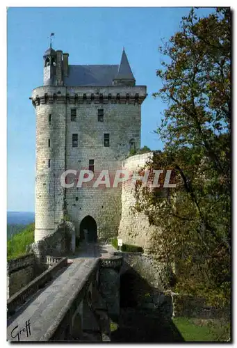 Cartes postales moderne Les Chateaux De La Loire Chinon La Tour de l&#39Horloge Mesure et