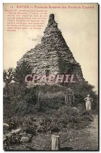 Ansichtskarte AK Autun pyramide Romaine Dite Pierre De Couhard