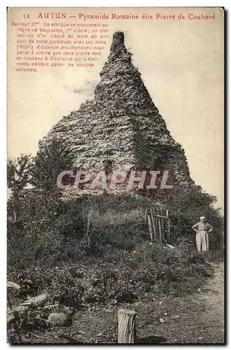 Cartes postales Autun pyramide Romaine Dite Pierre De Couhard