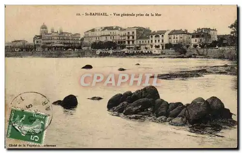 Ansichtskarte AK St Raphael Vue Generale prise De La Mer