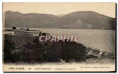 Cartes postales Cote D'Azur Saint Tropez Cimetiere et citadelle