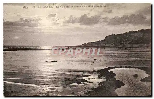 Ansichtskarte AK Le Havre Le Cap de la heve au soleil couchant