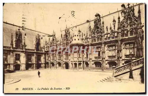 Cartes postales Rouen Le Palais de Justice