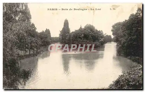 Cartes postales Paris Bois de Boulogne Le Lac