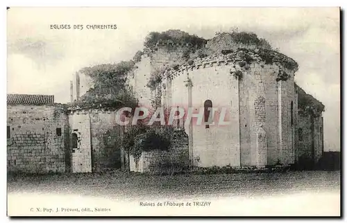 Cartes postales Eglises Des Charentes Ruines De l&#39Abbaye De Trizay