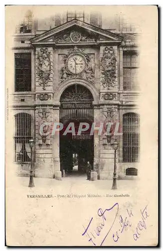 Ansichtskarte AK Versailles Porte De l&#39Hopital militaire Rue Gambetta