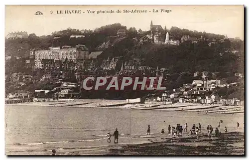 Ansichtskarte AK La Havre Vue generale de Ste Adresse la Plage