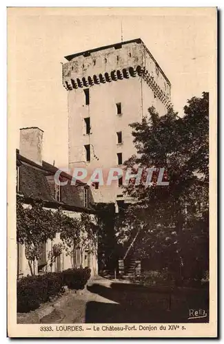 Ansichtskarte AK Lourdes Chateau Fort Donjon