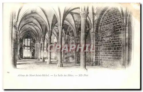 Cartes postales Abbaye du Mont Saint Michel La Salle des Hotels