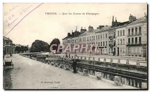 Cartes postales Troyes Quai des Comtes de Champagne