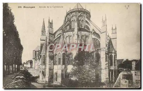 Ansichtskarte AK Bourges Abside de la Cathedrale