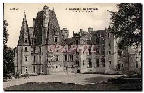 Cartes postales Chateaux du Calvados Fontaine Henry