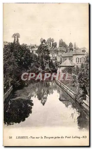 Ansichtskarte AK Lisieux Vue sur la Touques prise du Pont Labbey