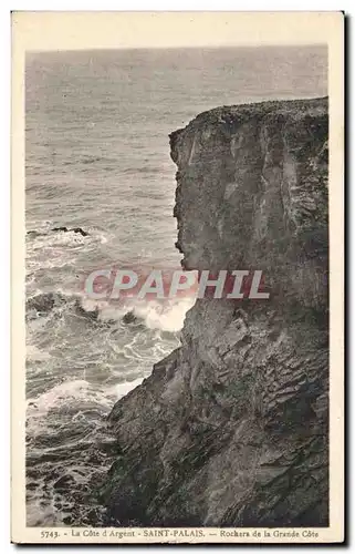 Cartes postales La Cote d Argent Saint Palais Rochers de la Grande Cote