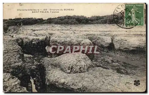 Cartes postales Charente Inferieure Environs du Bureau Saint Palais Falaises