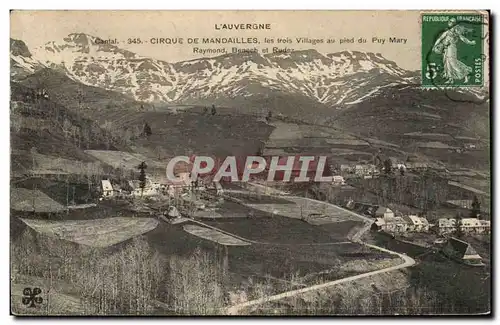 Ansichtskarte AK L&#39Auvergne Cantal Cirque de Mandailles les trois Villages au Pied du Puy Mary Raymond
