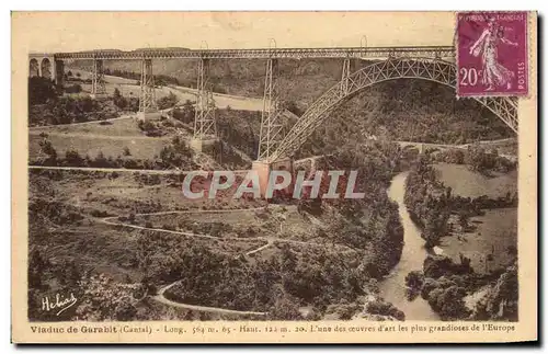 Cartes postales Viaduc de Garabit Long Haut L&#39une des Oeuvres d&#39art les plus Grandioses de l&#39Europe