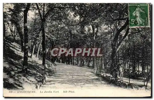 Ansichtskarte AK Angouleme Le Jardin Vert