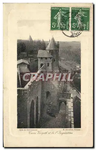 Cartes postales Carcassonne Tours Wisigoth Inquisition