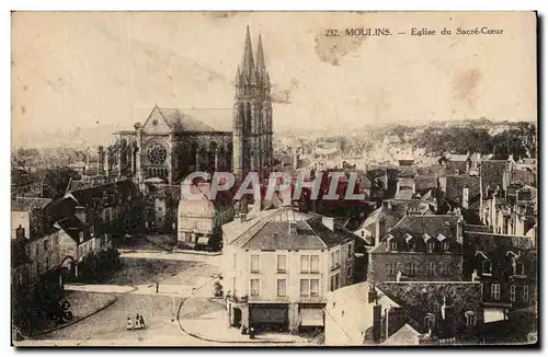 Cartes postales Moulins Eglise du Sacre Coeur