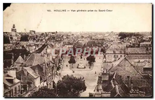 Cartes postales Moulins Vue Generale Prise du Sacre Coeur