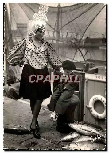 Cartes postales moderne Folkore de France La Vendee La Peche a Papa Sables d&#39Olonne Enfant