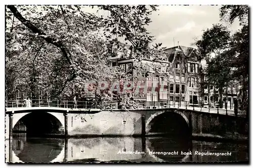 Moderne Karte Amsterdam Herengracht hoek Reguliersgracht