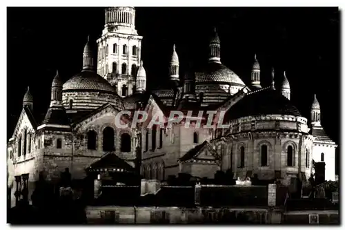 Moderne Karte Perigueux la Nuit La Cathedrale Saint Front