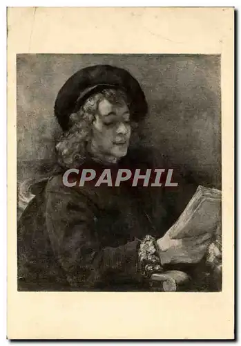 Cartes postales Rembrandt Van Run Titus Reading Kunthistorisches Museum Vienna