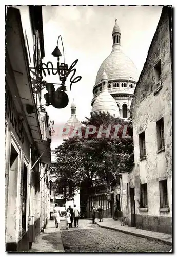 Ansichtskarte AK Paris Montmartre Rue du Chevalier de la barre Sacre Coeur