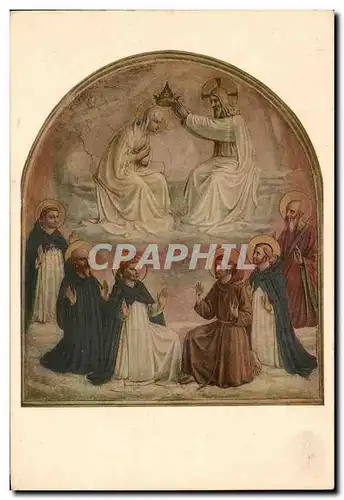 Cartes postales L&#39incoronazione Della Veroine Beato Angelico Museo S Marco Firenze