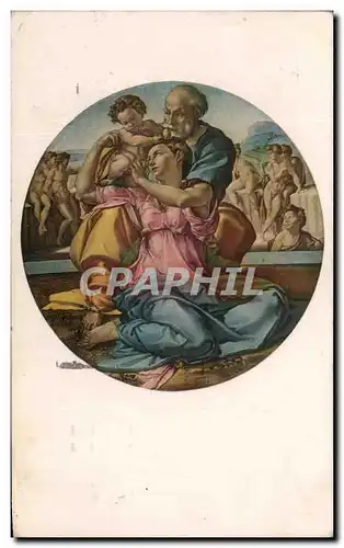 Cartes postales Sacra Famiglia Michelangelo Firenze