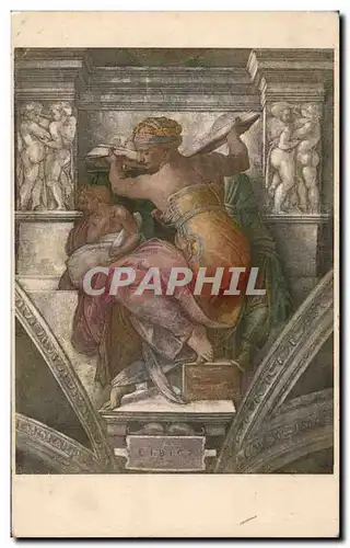 Ansichtskarte AK Sibilla Libica Michelangelo Roma