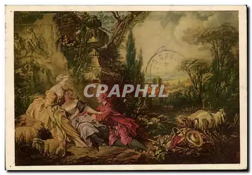 Ansichtskarte AK Les Charmes De La Vie Campestre Francois Boucher Musee du Louvre Paris