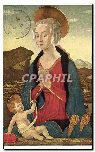 Cartes postales Baldovinetti La vierge et l&#39enfant