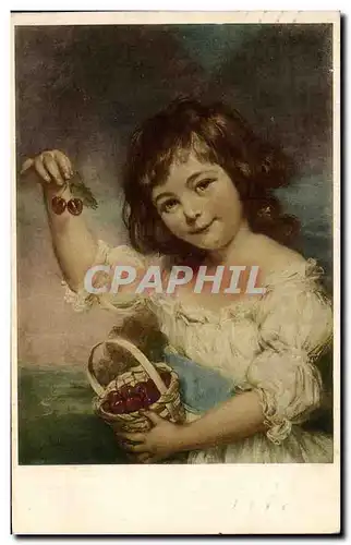 Cartes postales L&#39Enfant Aux Cerises Russel Musee du Louvre Paris