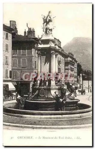 Cartes postales Grenoble Le Monument Des Trois Ordres