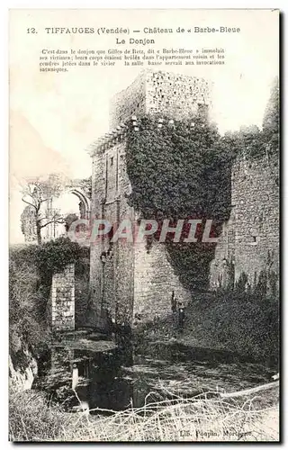 Cartes postales Tiffauges Chateau De Barbe Bleue Le Donjon