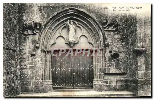 Cartes postales Mortagne L'Eglise Porte Principale