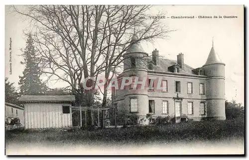 Cartes postales Vendee Chambretaud Chateau De La Gastiere