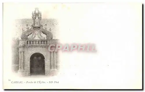Cartes postales Carnac Porche De l'Eglise