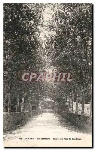 Cartes postales Vendee Les Herbiers Entree du Parc de Landreau