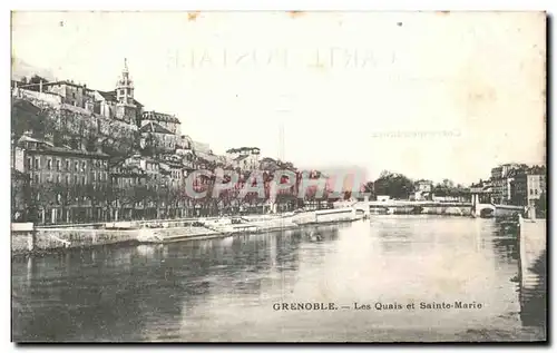 Cartes postales Grenoble Les Quais et Sainte Marie