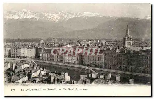 Cartes postales Le Dauphine Grenoble vue Generale