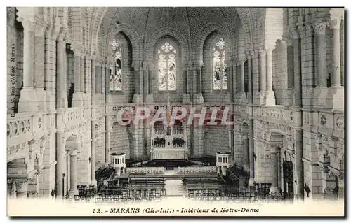 Cartes postales Marans Interieur de Notre Dame